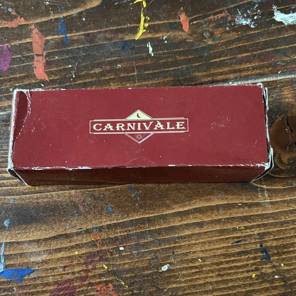 1990’s Carnivale Red Box Calculator and Gold Pen Vintage memorabilia